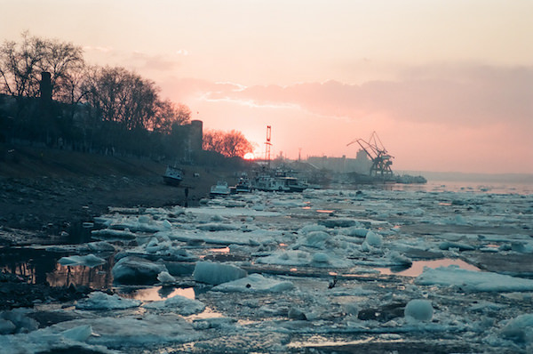 ハルビンを流れる松花江