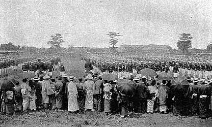 青山練兵場の観兵式