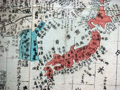 朝鮮海の地図