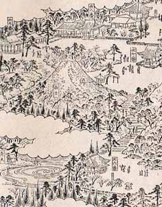 護国寺の富士山