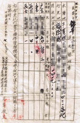 中国の退去証明書