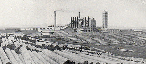 王子製紙の豊原工場