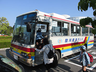駿河健康ランドの送迎バス