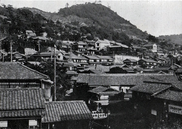 長崎の山がちな地形(原爆前)