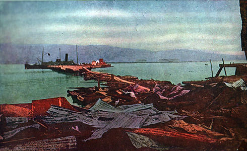 尼港事件、破壊された港