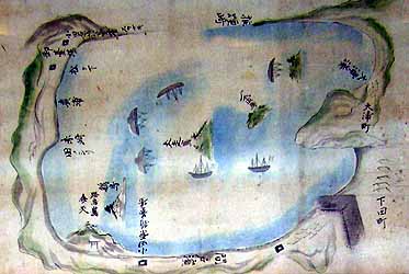 下田に碇泊する黒船