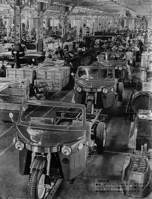 オート三輪ミゼットの工場