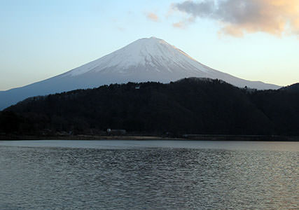 西湖から見た富士山