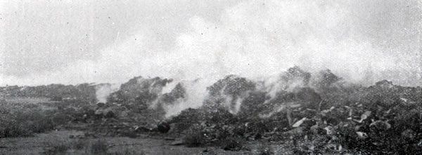 戦前のゴミの野焼き